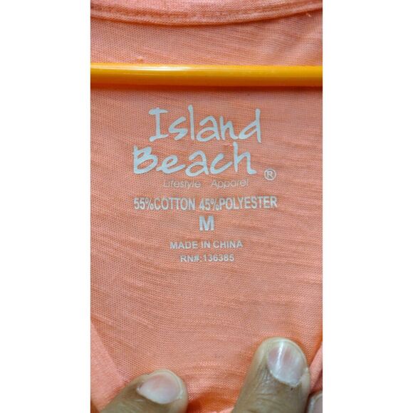 Island Beach Flip Flip Print Pink Tee - Picture 3 of 5